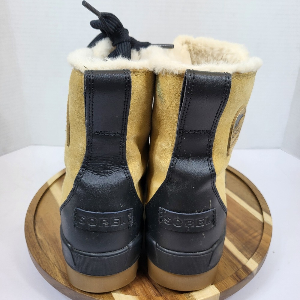 SOREL Women's Tivoli IV Camel Brown Waterproof Suede Winter Snow Boots Size‎ 10 - Picture 5 of 10